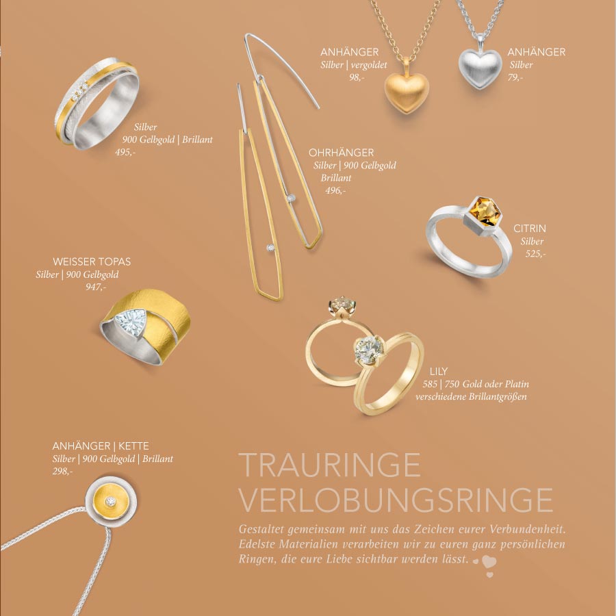 Geschenkideen 2024 von Müller, Aichach: Anhänger, Ohrhänger, Topas, Kette, Ring